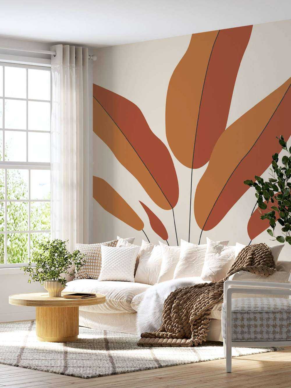 Minimalist red plant