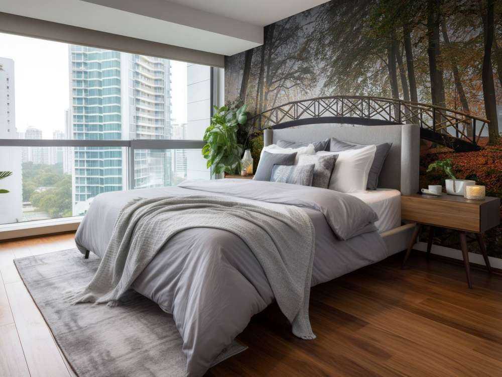 Bridge between the trees