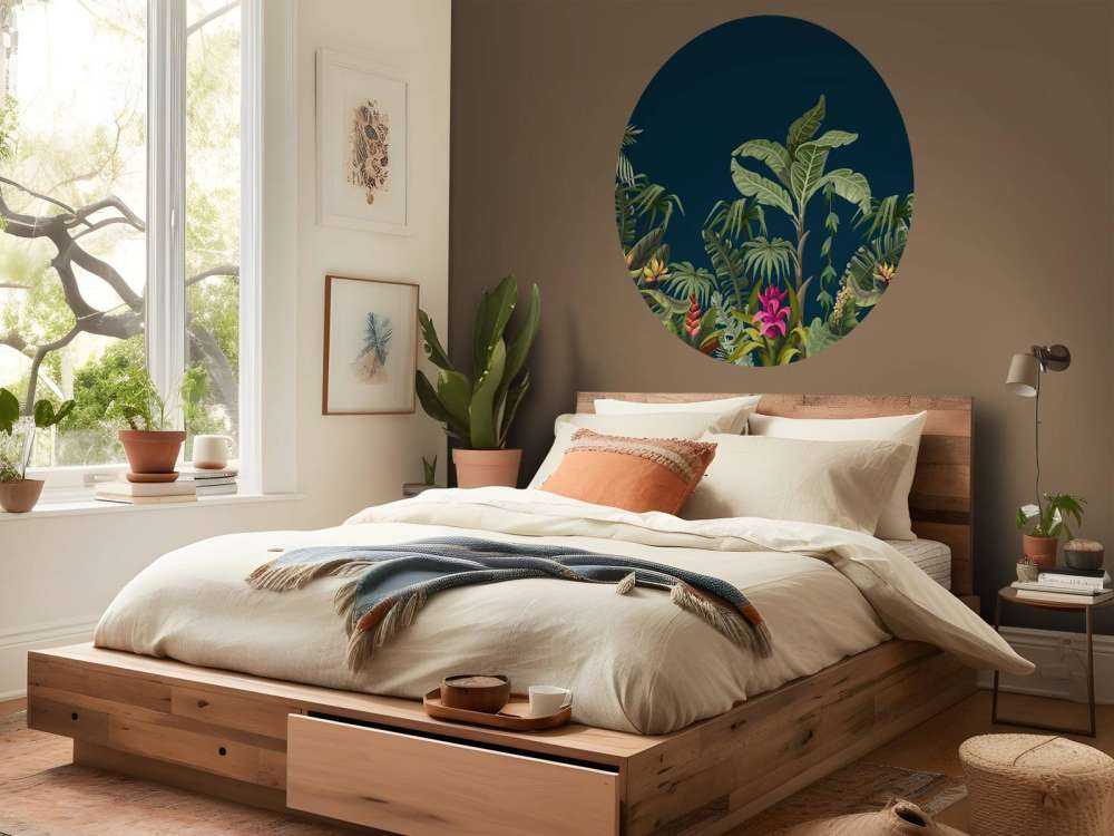 Jungle flowers and trees