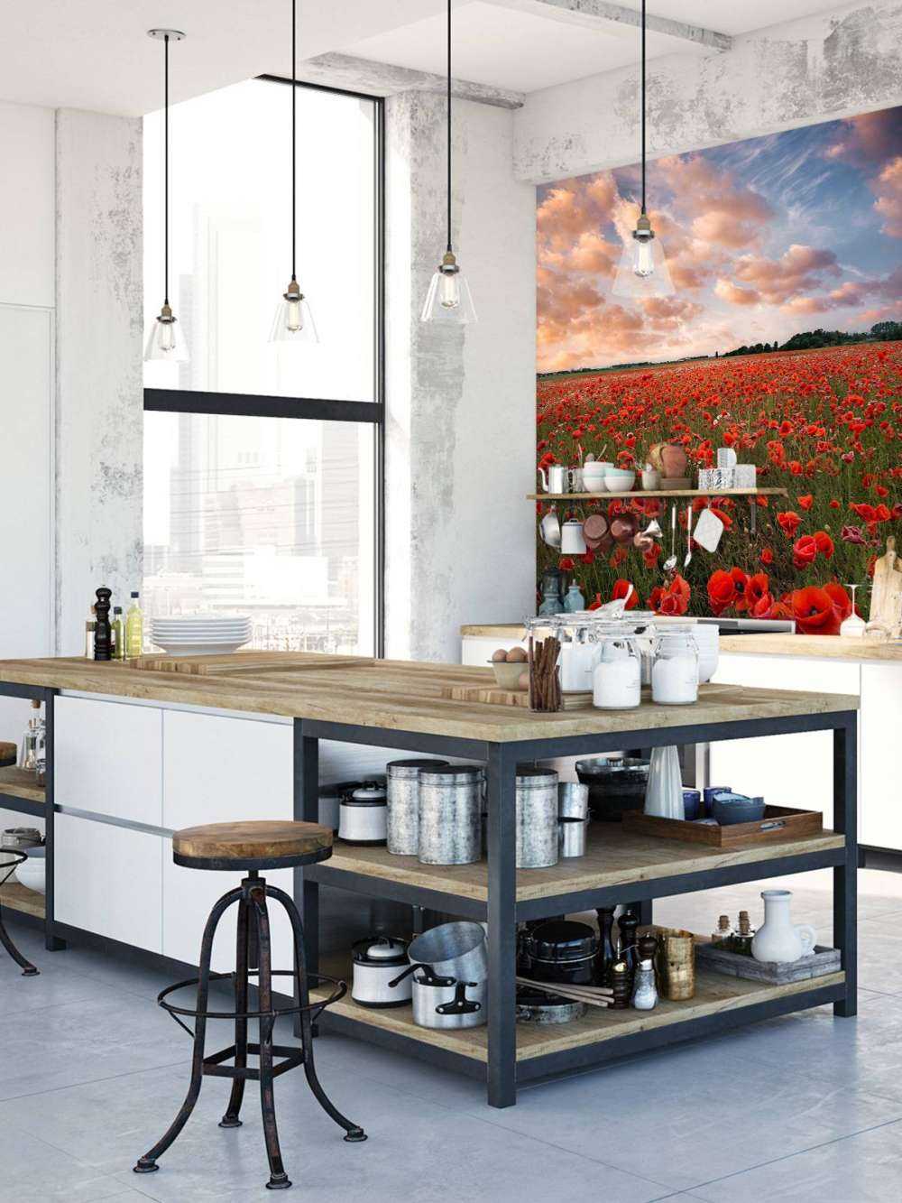 Poppy field in Sweden