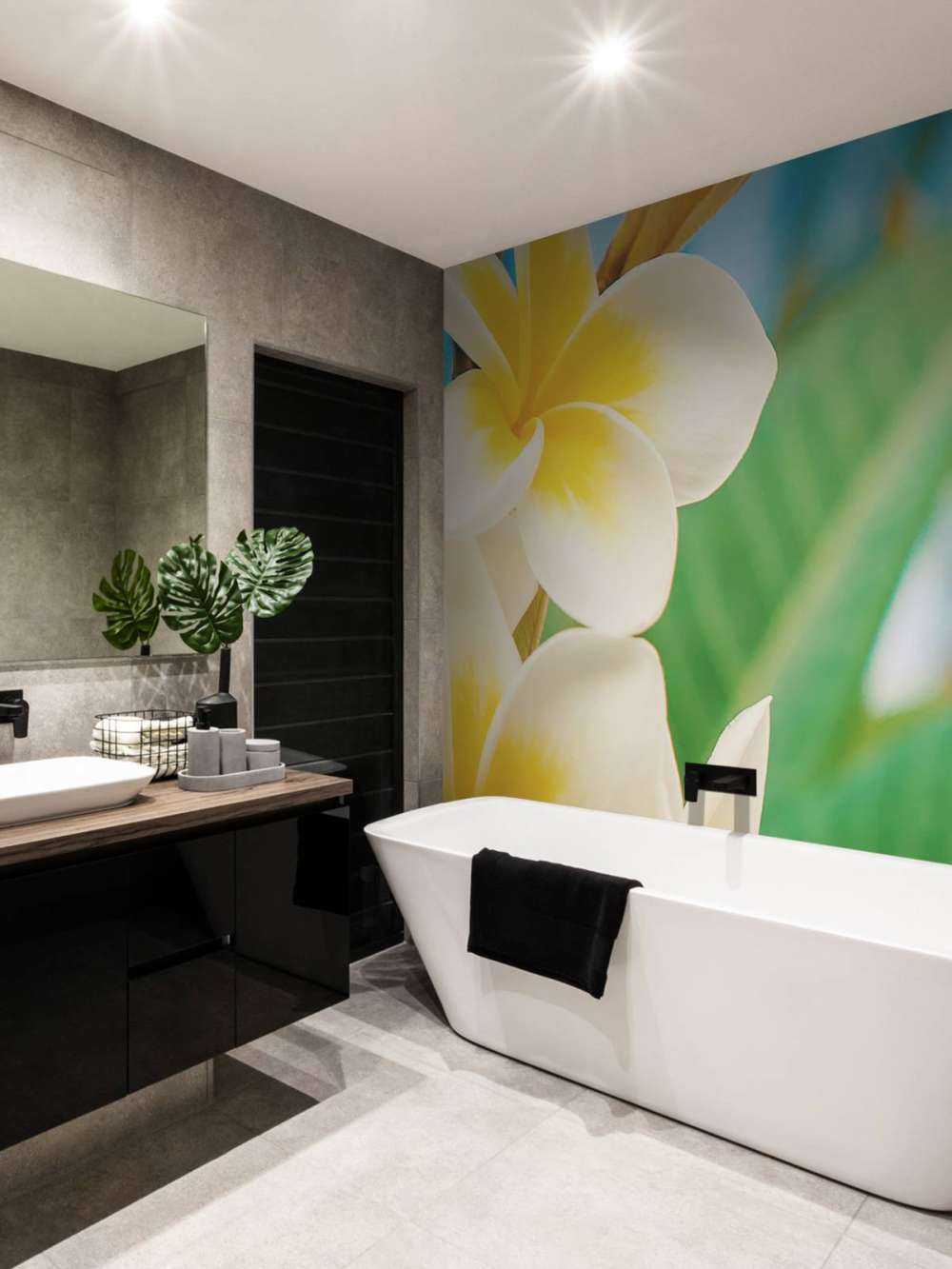 White Yellow Plumeria Flower