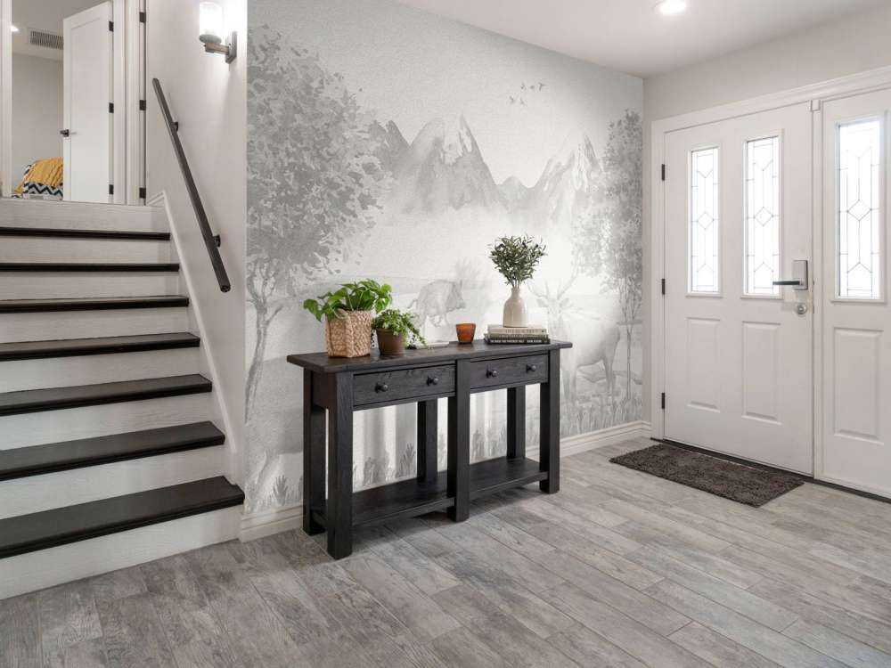 Forest animals in shades of grey