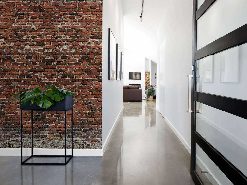 Old restored brick wall