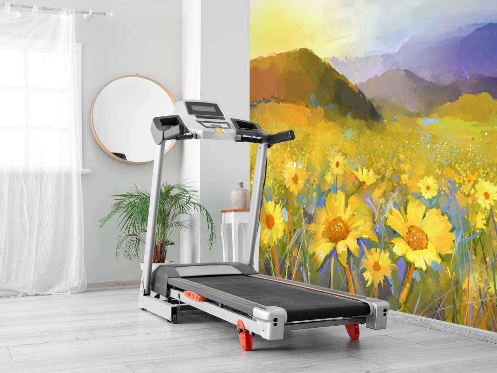 Oil painting rural sunset