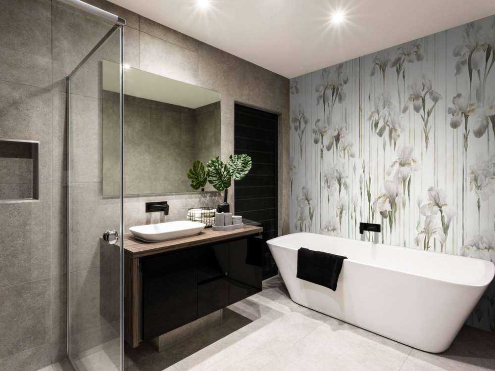 Irises and Stripes Seamless Beige