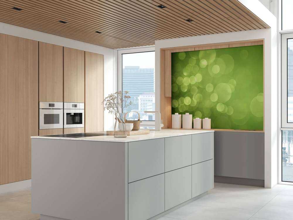 Abstract green circles