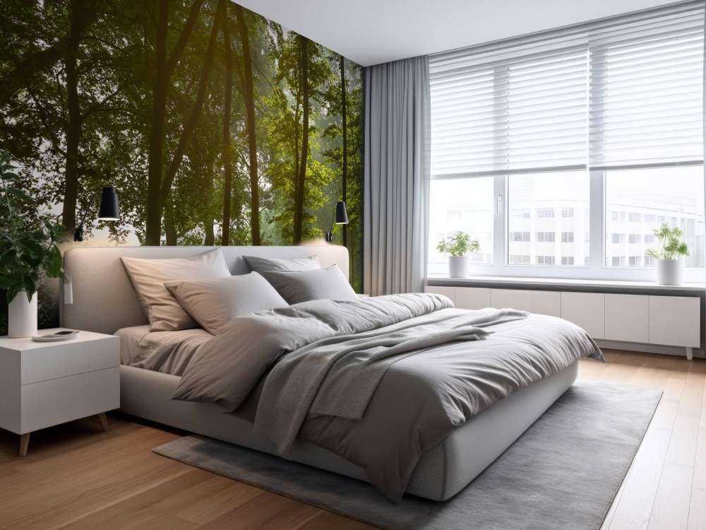 Forest in the morning sun