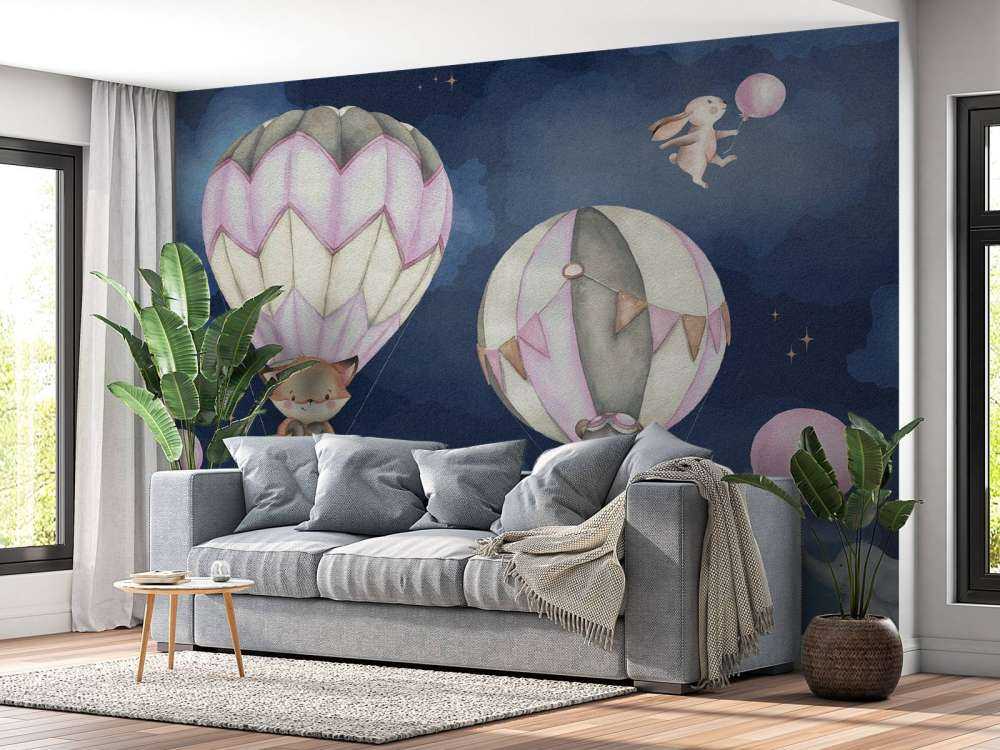 Flying animals pink