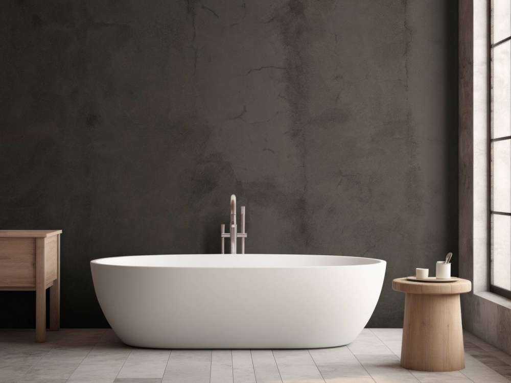 Black-green concrete