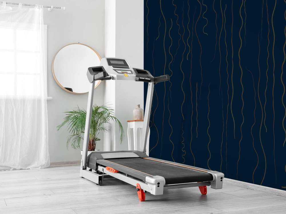 Organic lines grass midnight blue