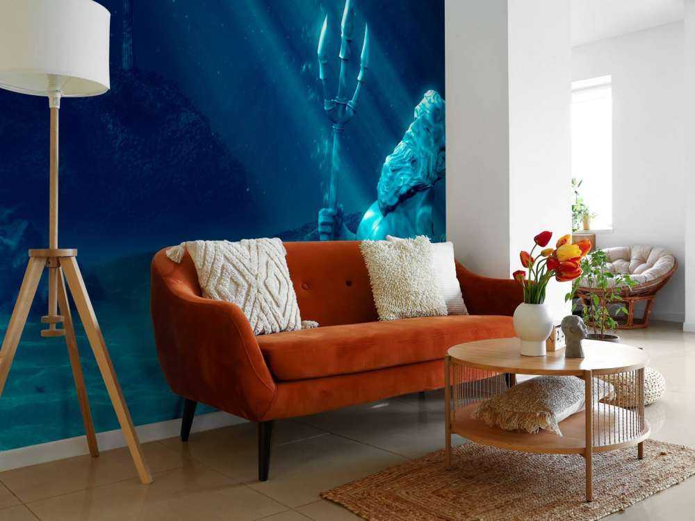 Atlantis with statue