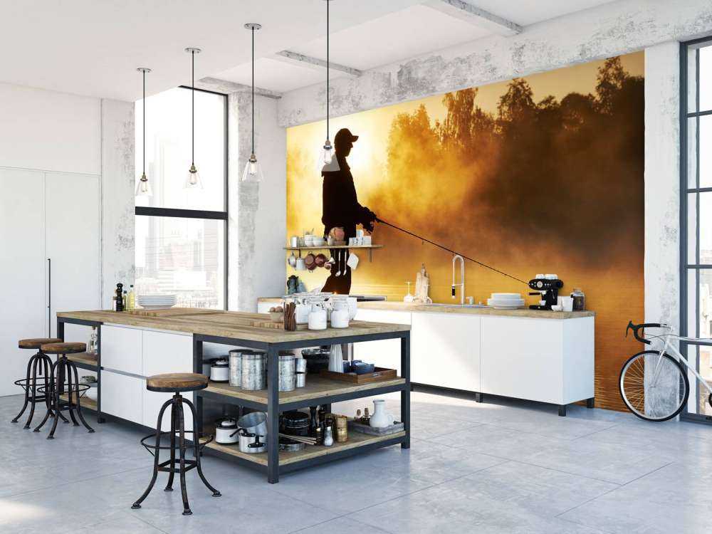 Fisherman at sunrise