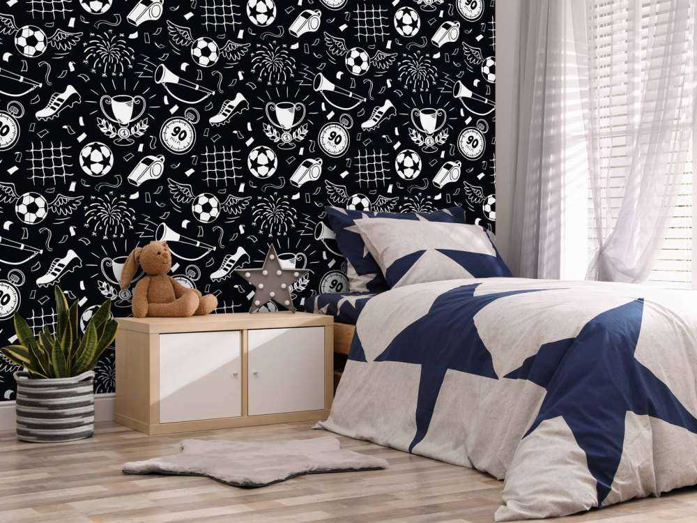 Football black and white