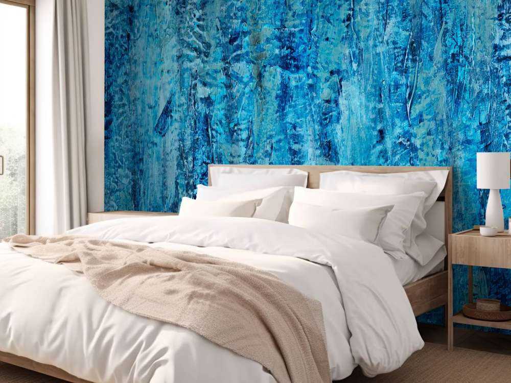 Painting with shades of blue