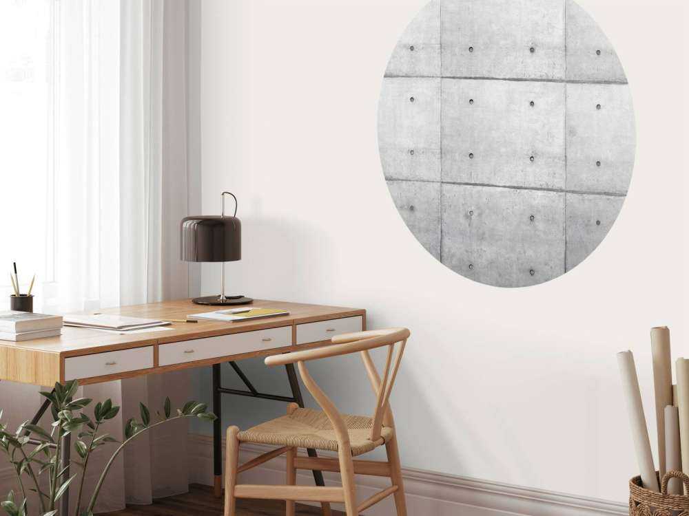 Grey concrete slabs