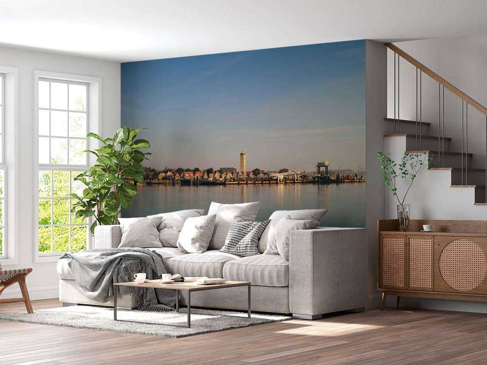 Port with lighthouse