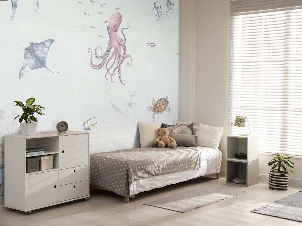 Underwater world of water paints