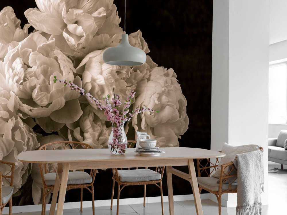 Bunch of peonies vintage