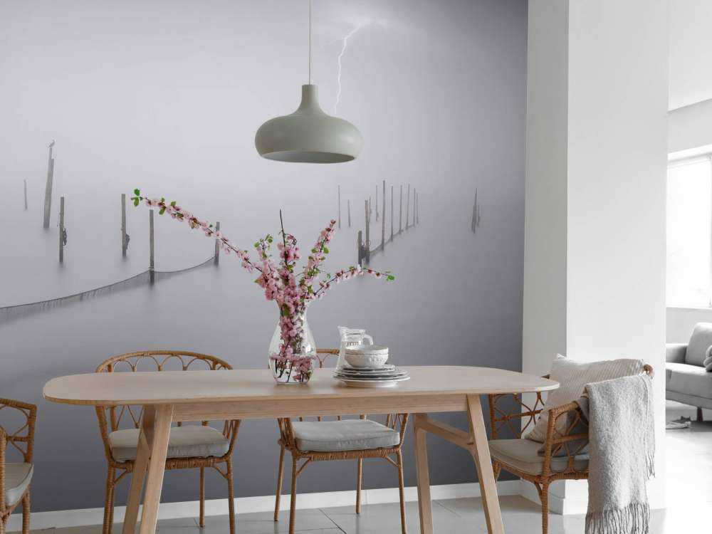 Fishing Nets with Fog and Thunderstorm