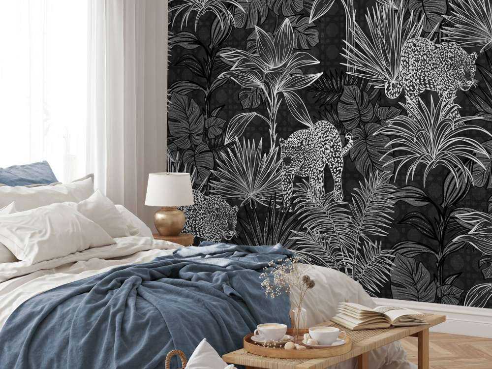 Palm trees and panthers