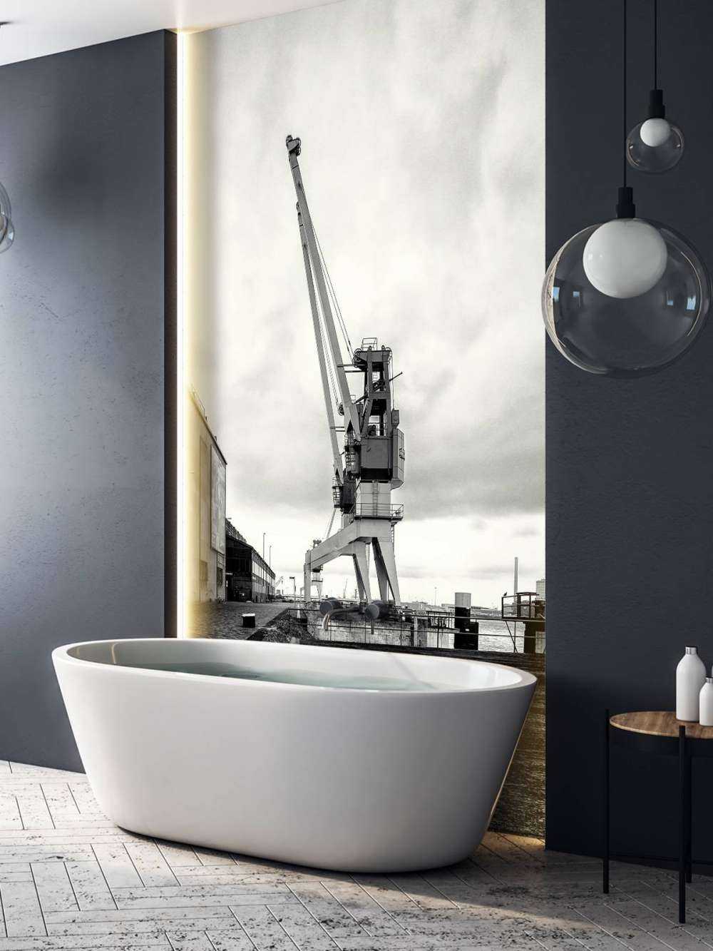 Harbour crane on the former RDM site Heijplaat Rotterdam 