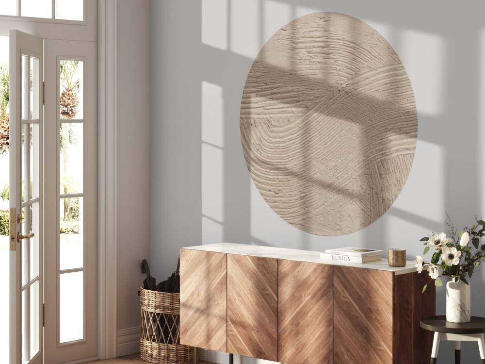 Textured lines in taupe