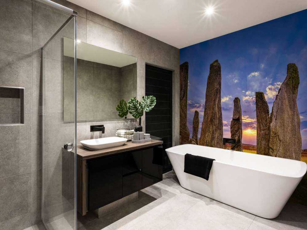 Standing stones at sunset