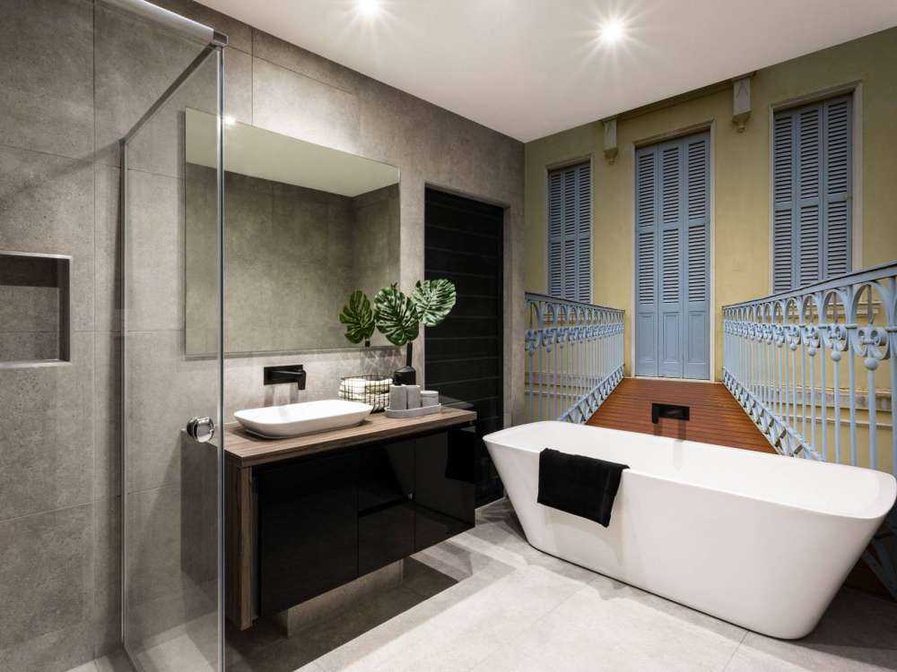 Bridge to old building