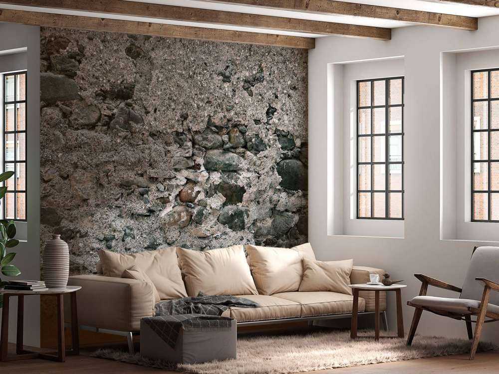 Wall with old large stones