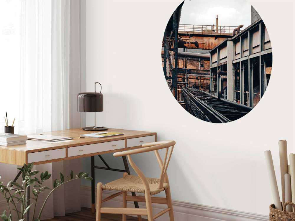 Rails at old a factory