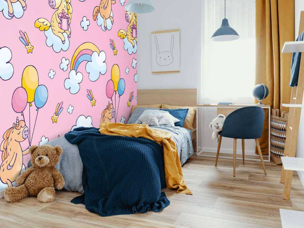 Unicorns with balloons