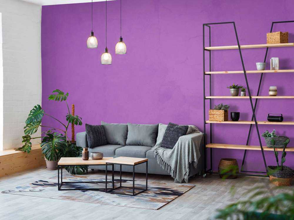 Violet purple concrete