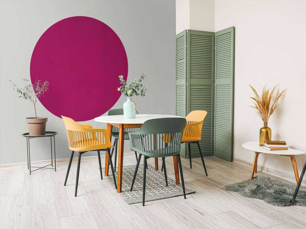 Raspberry purple concrete