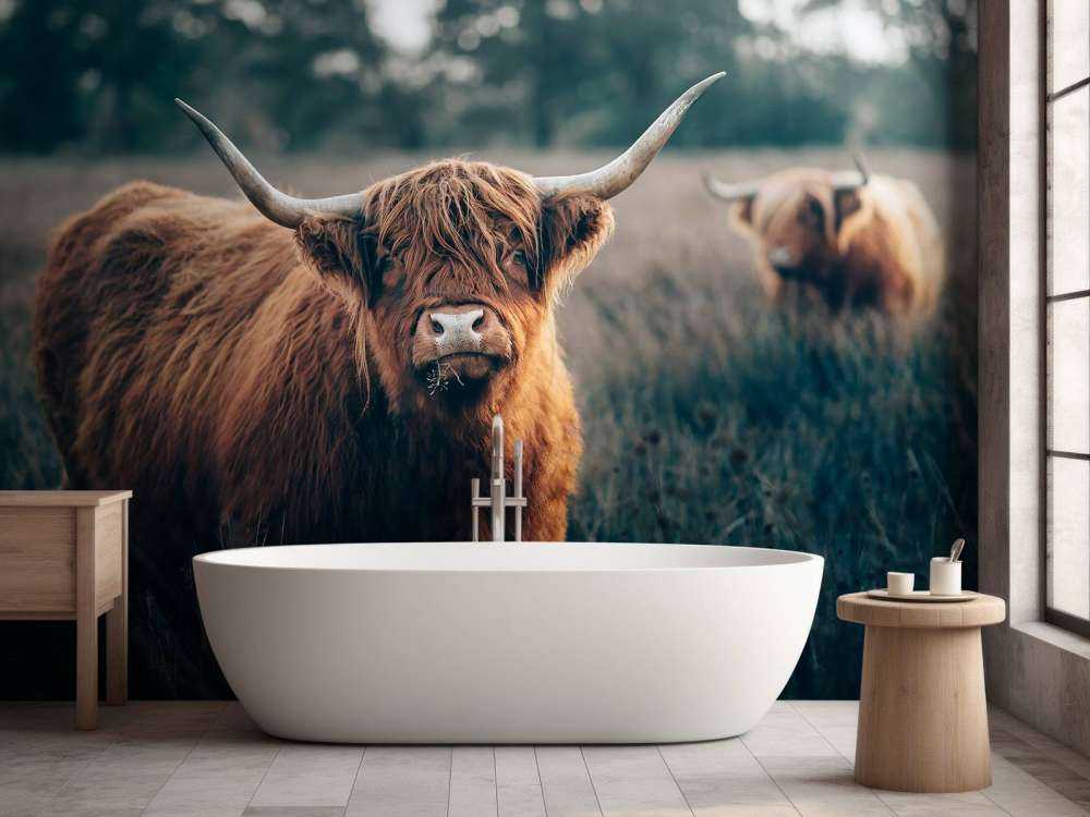 Scottish highlander close-up