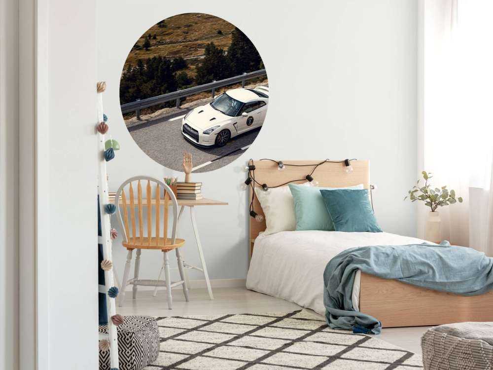 Nissan GT-R on mountain road