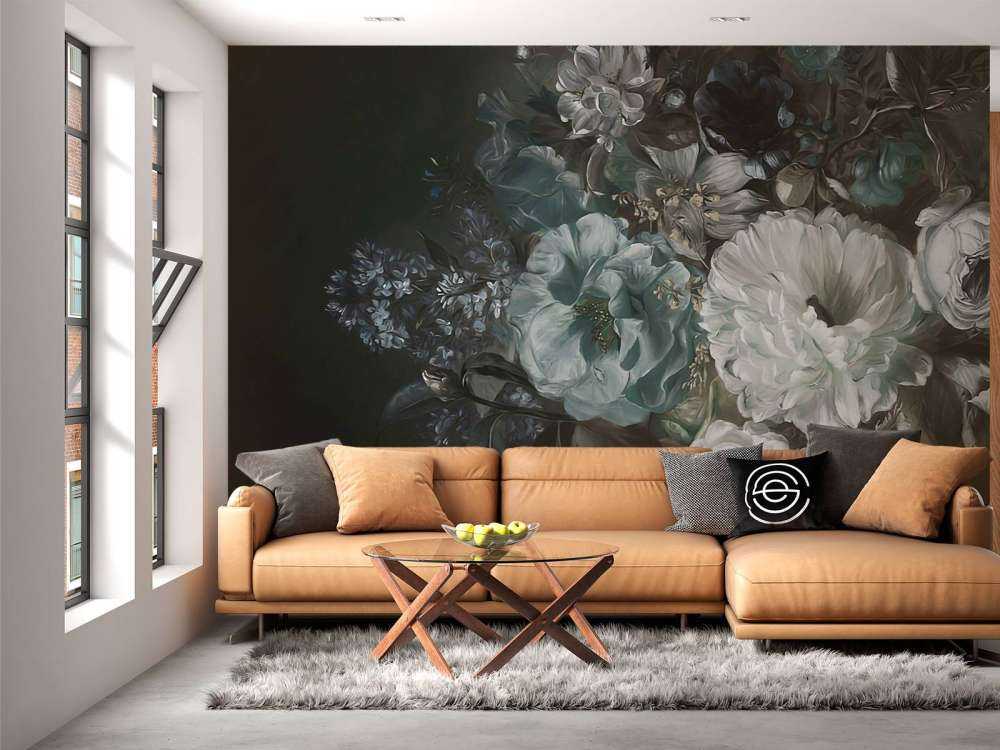 Bouquet with lilac blue