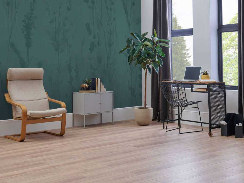 Lavender Glade Seamless Deep Teal