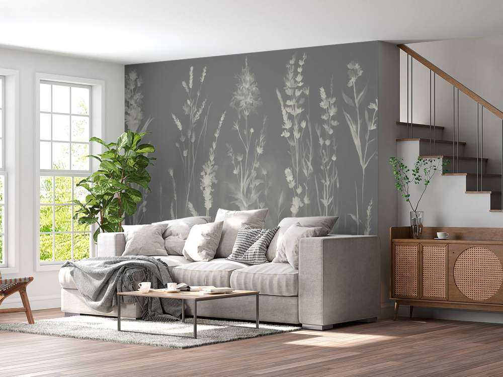 Lavender Glade Seamless Silver Gray