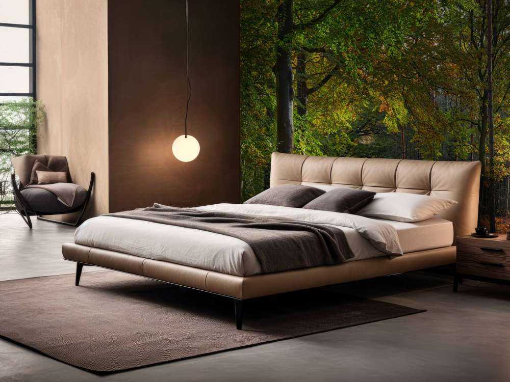 Path with leaves through the forest