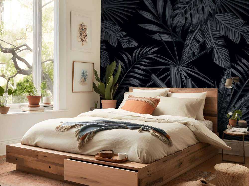 Tropical black leaves