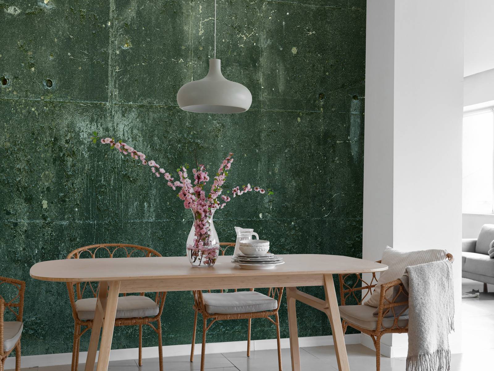 Green concrete look