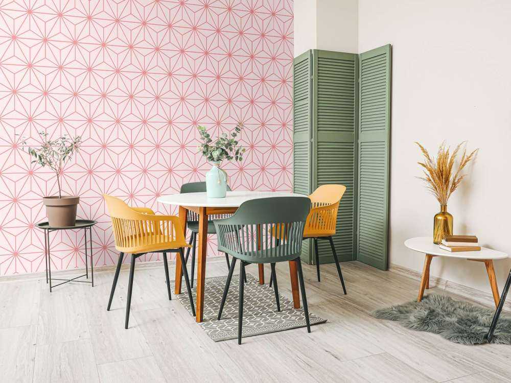 Geometric stars, white