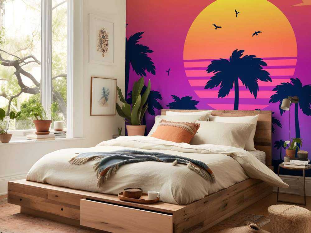 Illustration of a sunset
