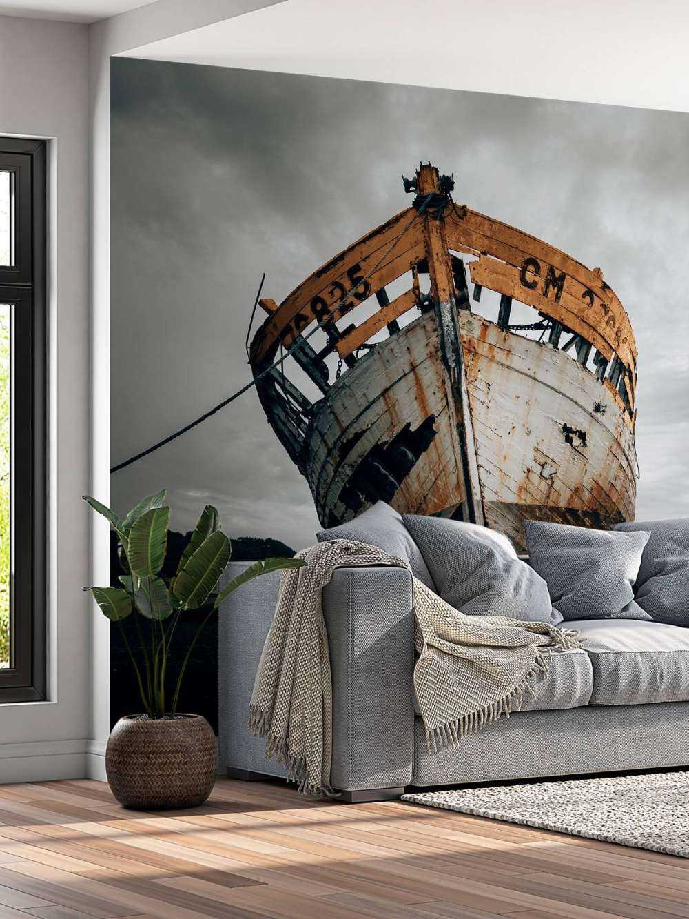 Old rusty ship wreck