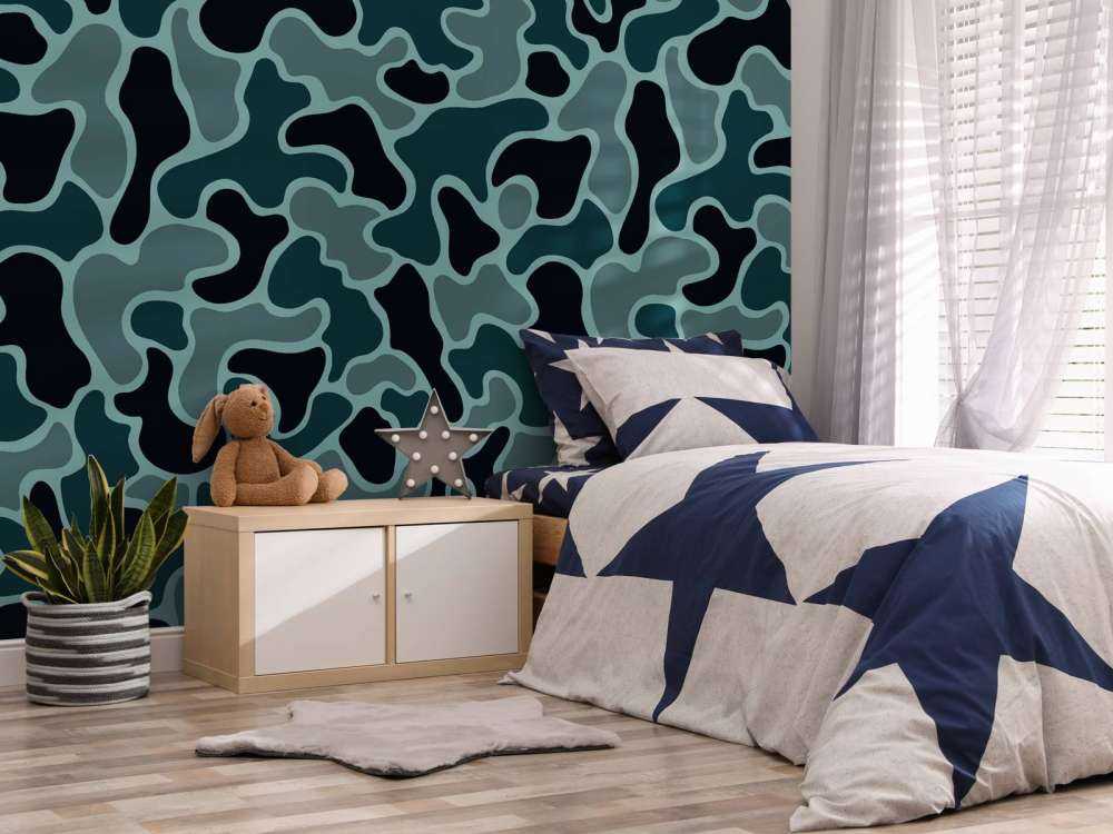 Green grey camouflage 