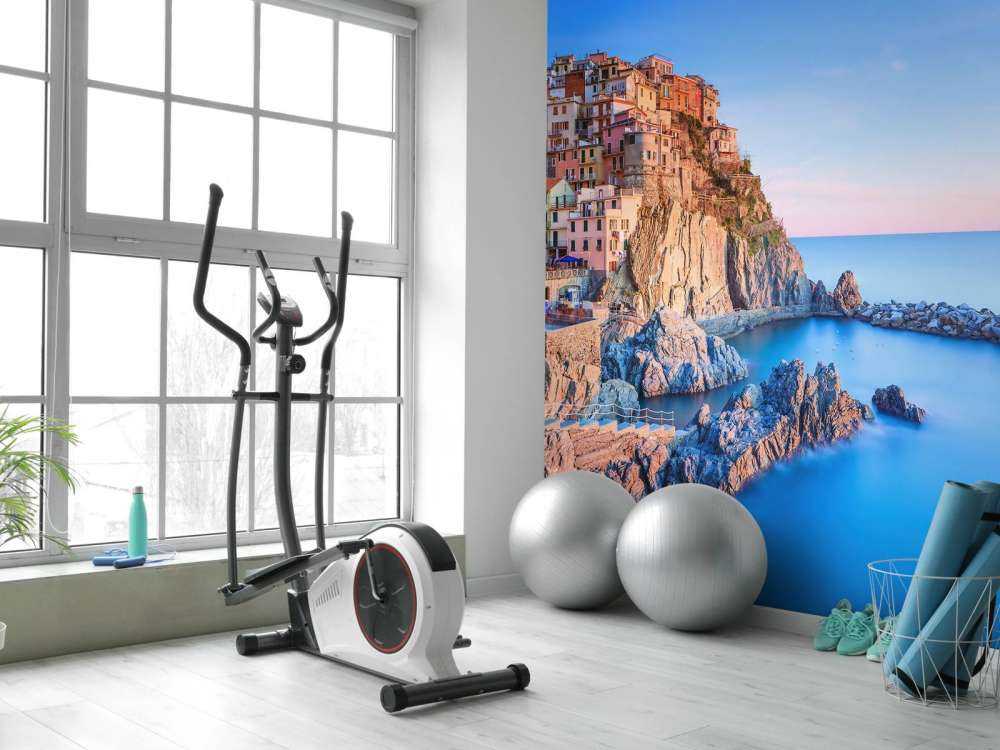 Village on a rock in Italy