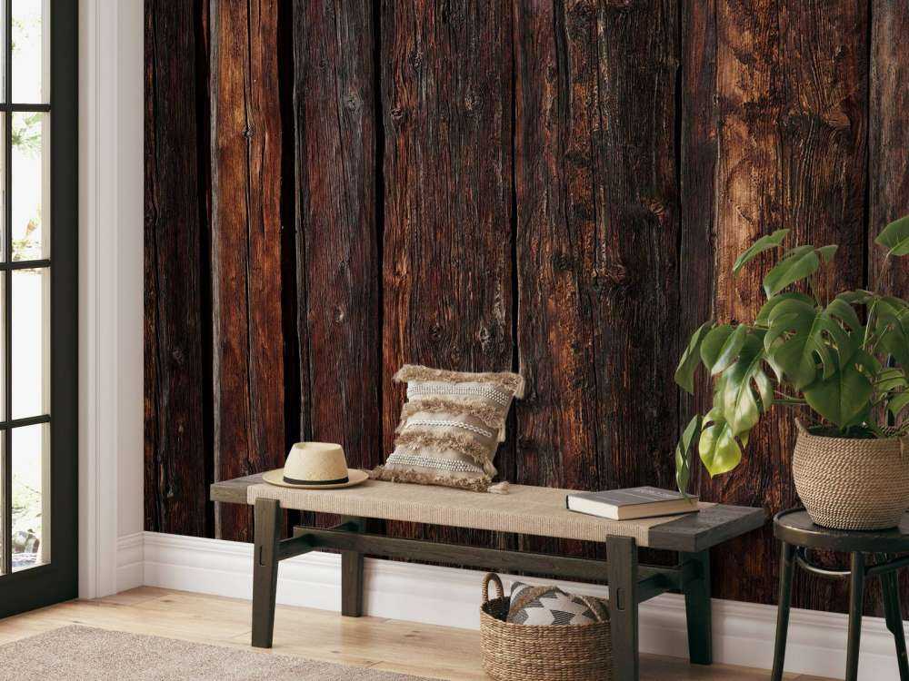 Dark vertical timber