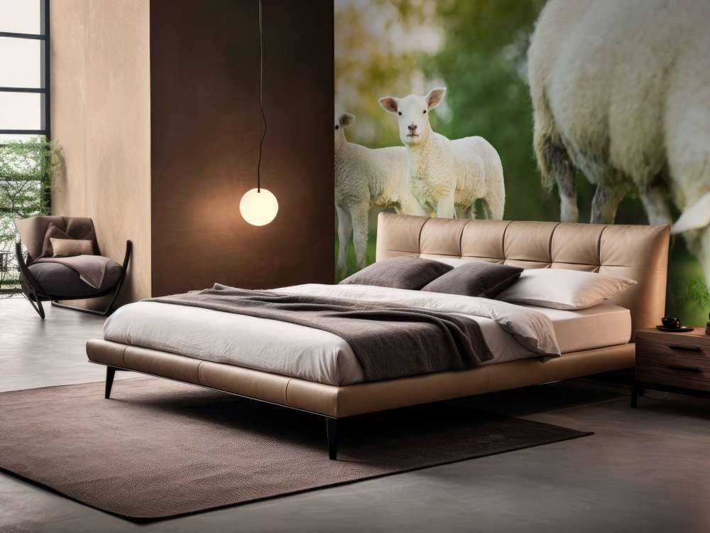 Mother sheep with lambs