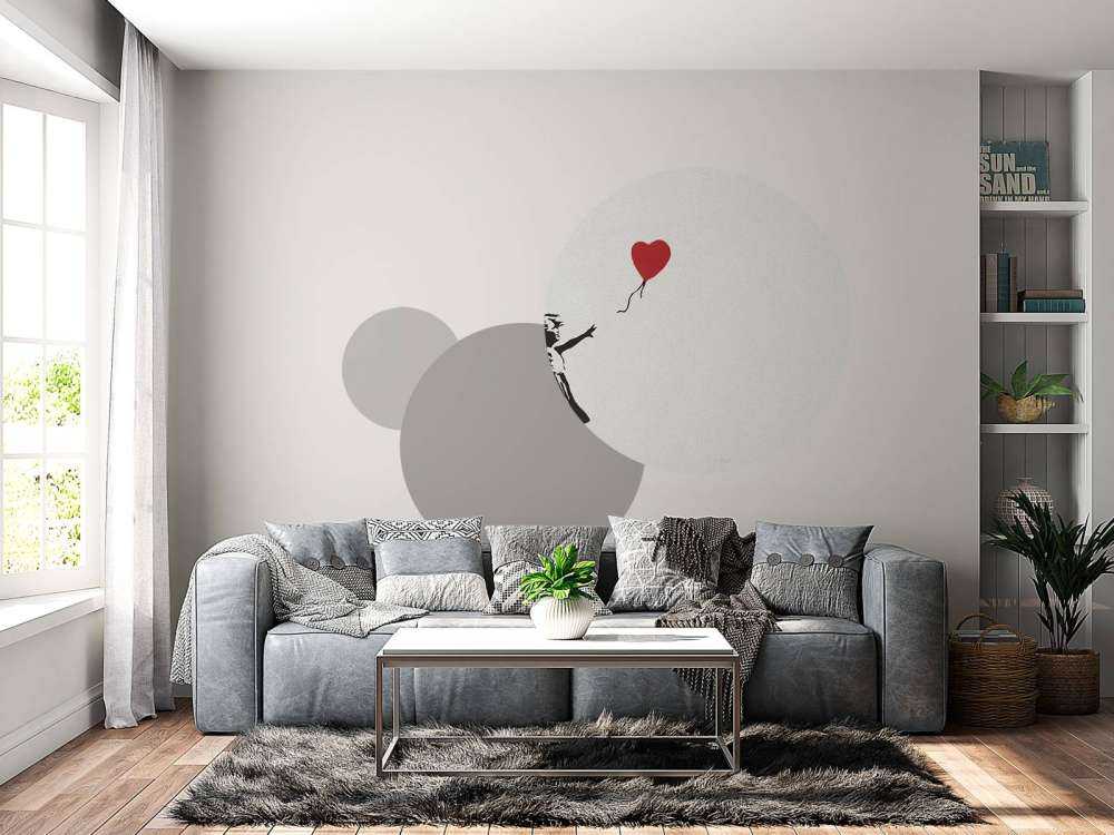 Banksy - Balloon girl, concrete