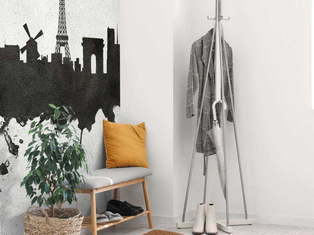 Watercolor skyline, Paris